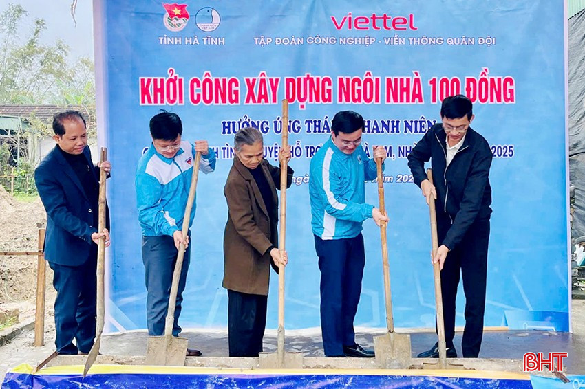 Khởi công "Ngôi nhà 100 đồng" cho gia đình khó khăn tại Xã Phù Lưu, huyện Thạch Hà